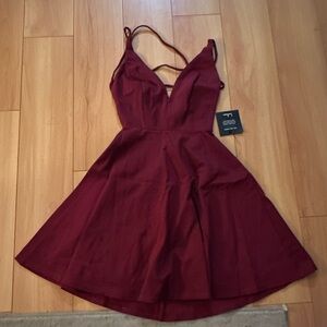 Lulus red strappy dress size XS